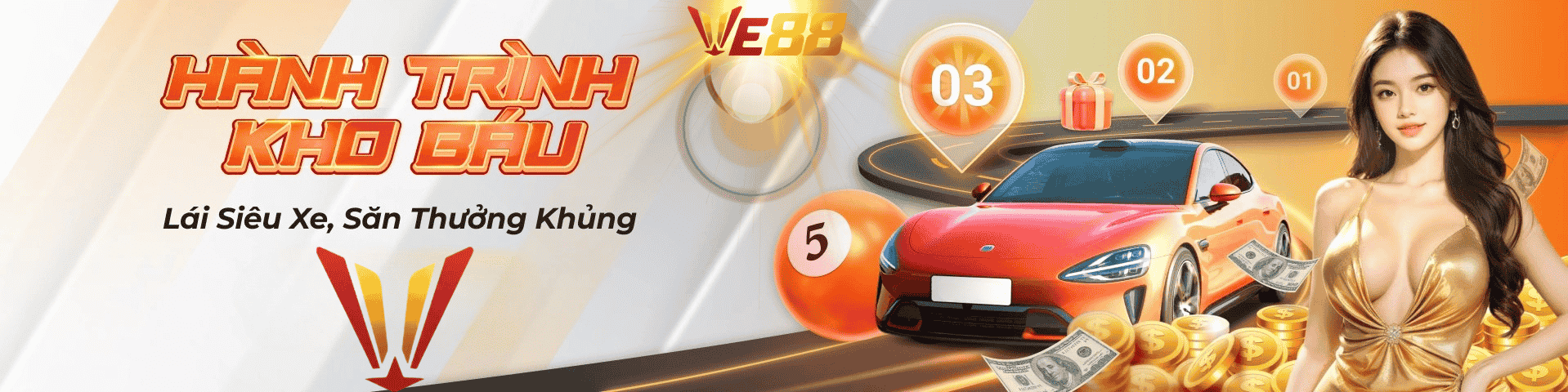 VE88 Hành Trình Kho Báu - Lãi Siêu Xe Săn Thưởng Khủng