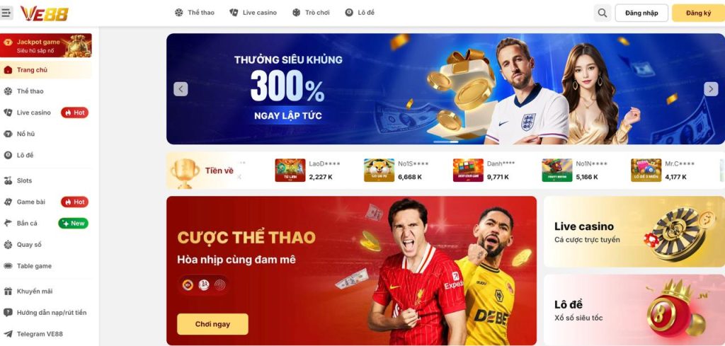 VE88 - Nhà Cái Cá Cược Thể Thao, Live Casino Uy Tín #1 2025